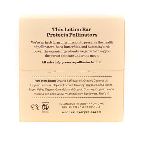 Moon Valley Organics, Organics Herbal Lotion Bar Coconut Lemon, 1.9 Oz