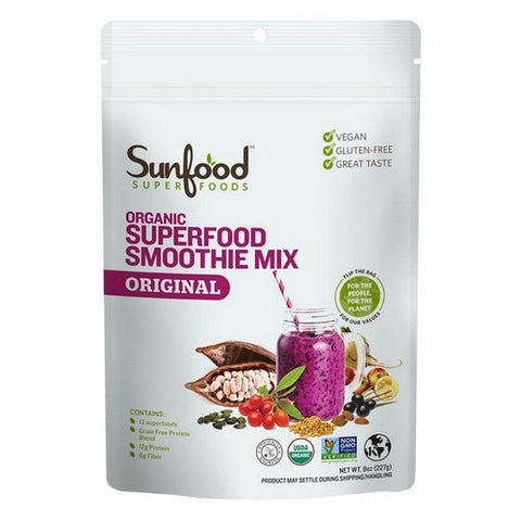 Sunfood Superfoods, Raw Organic Superfood Smoothie Mix, 8 Oz