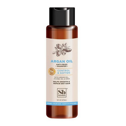 Soapbox, Shampoo Argan Oil Control & Soften, 16 Oz