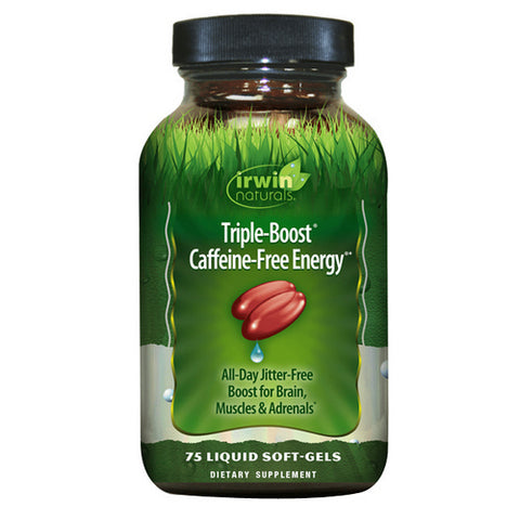 Irwin Naturals, Triple-Boost Caffeine-Free Energy, 75 Softgels