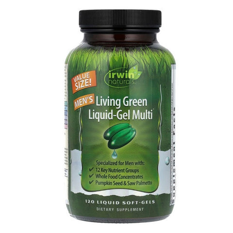 Living Green Liquid-Gel Multi for Men 120 Softgels by Irwin Naturals
