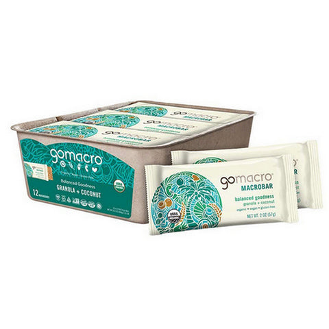 Gomacro, MacroBar Granola Coconut, 12 Count