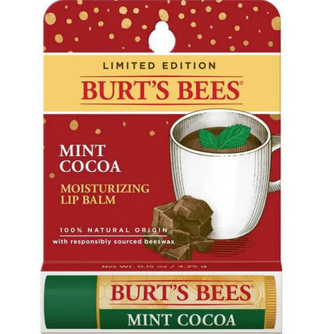 Burts Bees, Mint Cocoa Lip Balm, 0.15 Oz