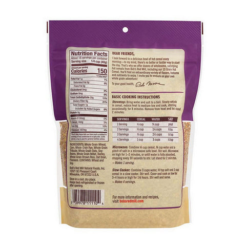 Bobs Red Mill, 10 Grain Hot Cereal, 25 Oz
