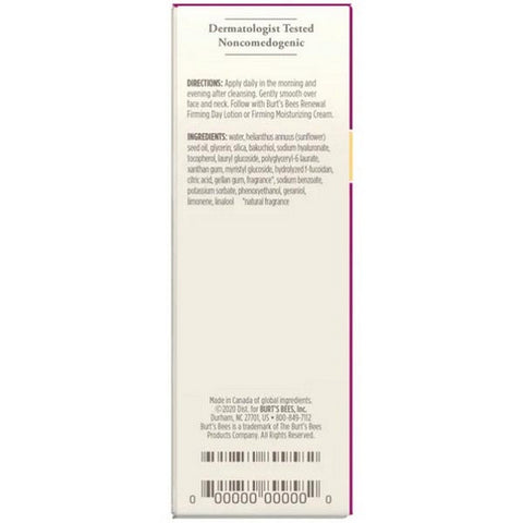 Burts Bees, Intensive Firming Serum, 1 Oz