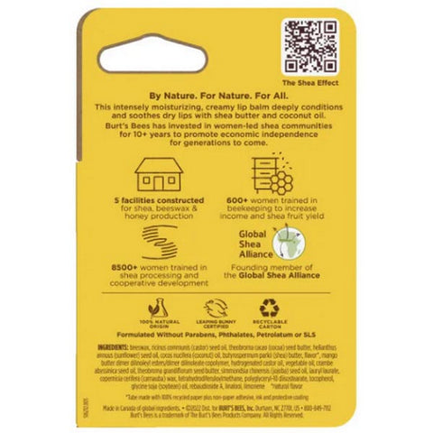 Burts Bees, Shea Coconut Oil Paper Tube Lip Balm, 0.34 Oz