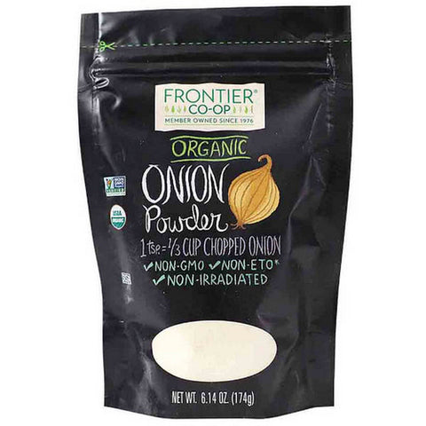 Frontier Coop, Organic Onion Powder White, 6.14 Oz