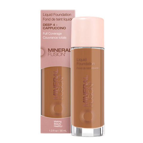 Mineral Fusion, Deep 4 Cappuccinio Liquid Foundation, 1 Oz