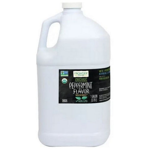 Frontier Coop, Organic Peppermint Flavor, 1 Gallon