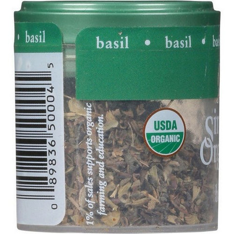 Simply Organic, Organic Basil Leaf, 0.18 Oz