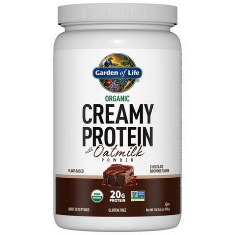 Garden of Life, Organic Creamy Protein with Oatmilk Chocolate Brownie, 920 Grams