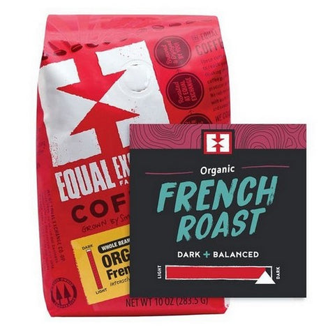 Equal Exchange, Organic French Roast Whole Bean Coffee, 10 Oz