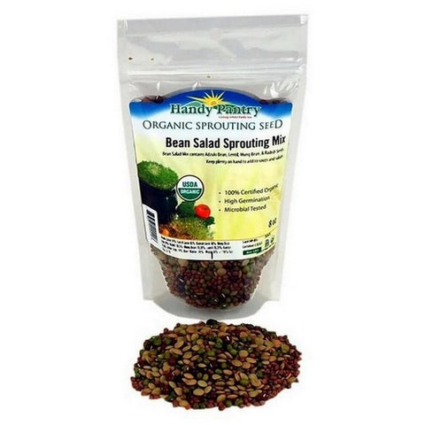 Handy Pantry, Bean Salad Organic Sprouting Seeds, 8 Oz