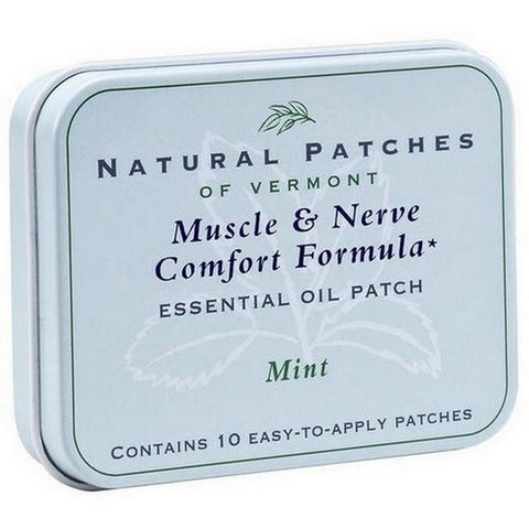 Natural Patches of Vermont, Mint Muscle And Nerve Comfort Formula, 10 Count