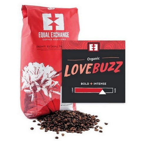 Equal Exchange, Organic Love Buzz Whole Bean Coffee, 5 Lb
