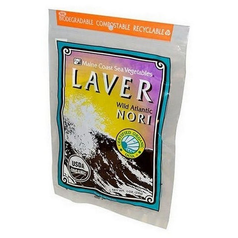 Maine Coast Sea Vegetables, Whole Laver Leaf, 1 Oz