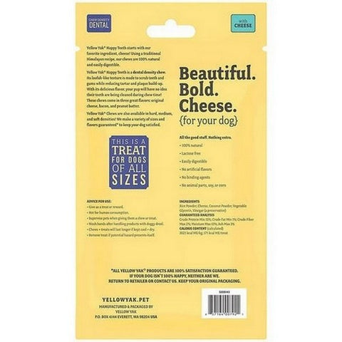Yellow Yak, Cheese Dental Chews, 4 Oz