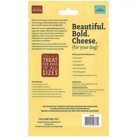 Yellow Yak, Yum with Cheese Medium Density Chew, 4.5 Oz