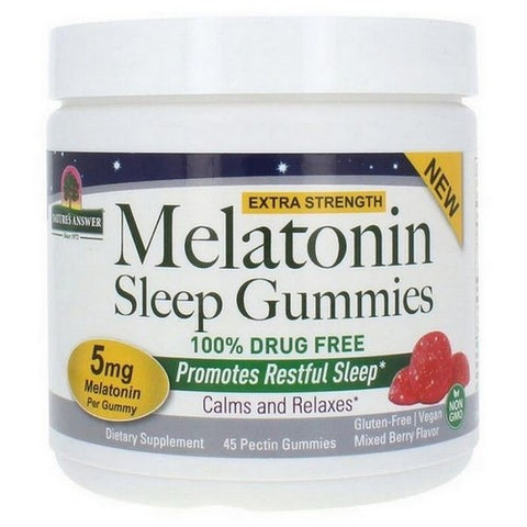 Nature's Answer, Melatonin Sleep Gummies Mixed Berry, 45 Gummies