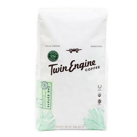Twin Engine Coffee, Organic Estate Breakfast Ground Coffee, 2.2 Lbs