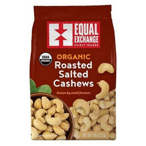 Equal Exchange, Organic Roasted Salted Cashews, 8 Oz