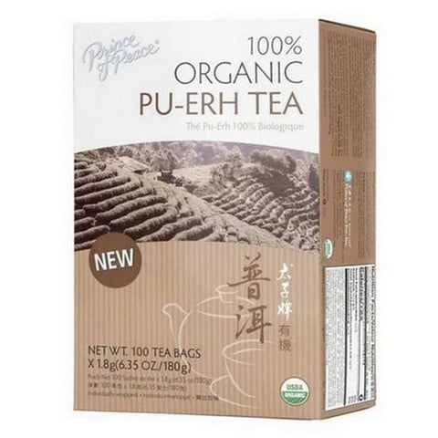 Prince Of Peace, Organic Pu Erh Tea, 100 Count