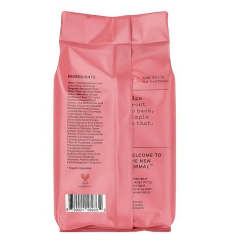 The Honey Pot, Pot Bergamot Rose Wipes, 30 Count
