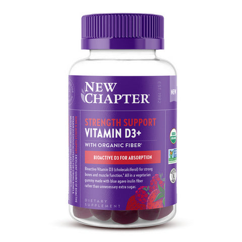 New Chapter, Strength Support Vitamin D3+ Gummies, 60 Count