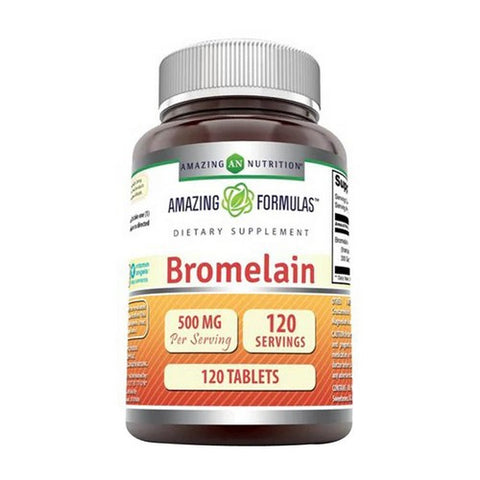 Amazing Nutrition, Amazing Formulas Bromelai, 500 mg, 120 Tabs