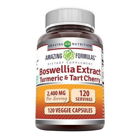 Amazing Nutrition, Amazing Formulas Boswellia Turmeric & Tart Cherry, 2400 mg, 120 VegCaps