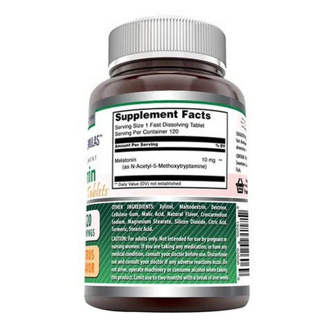 Amazing Nutrition, Amazing Formulas Melatonin Fast Dissolving Citrus, 10 mg, 120 Tabs