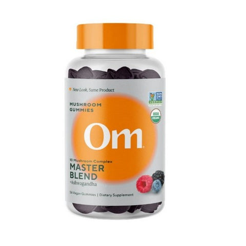 Om Mushrooms, Mushroom Master Blend Gummies, 56 Count