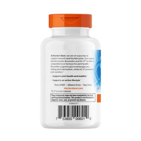 Doctors Best, Boswellia Extract + UC-II, 60 VegCaps