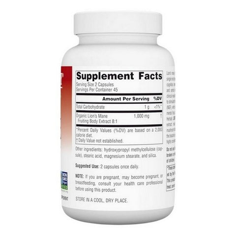 Planetary Herbals, Lion's Mane, 500 mg, 90 VegCaps