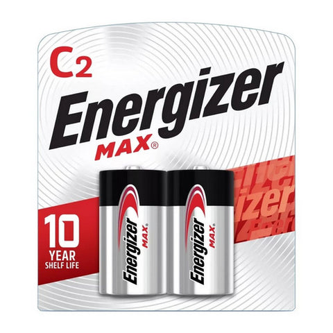 Energizer, Max Alkaline Batteries C, 2 Each