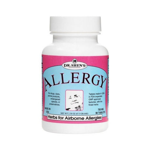 Dr. Shen's, Allergy Formula A, 750 MG, 90 Tabs