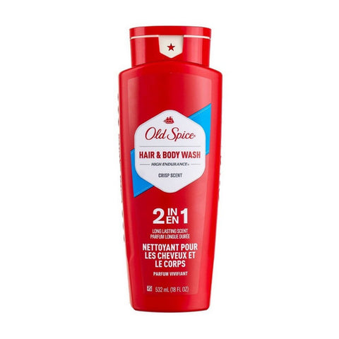 Old Spice, 2 In 1 High Endurance Hair And Body Wash, 18 Oz