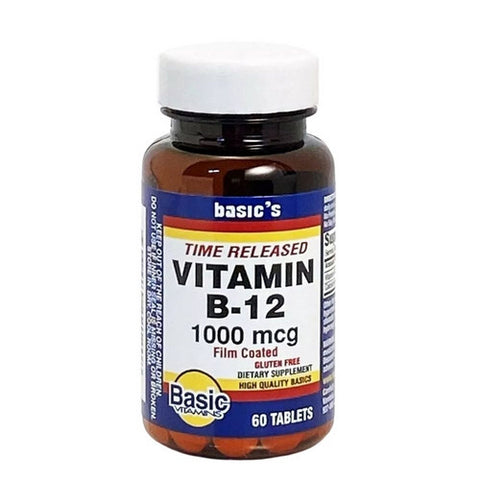 Time Released Vitamin B12 60 Tabs by Basic Vitamins