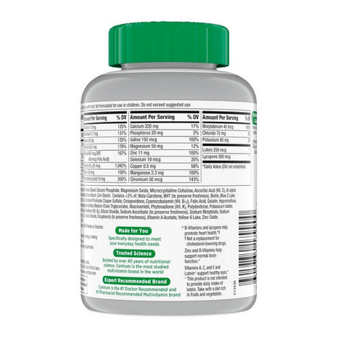 Centrum, Silver Adults 50 Plus, 220 Tabs