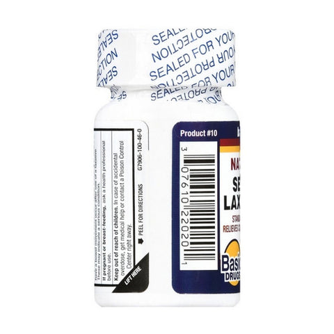 Basic Drugs, Senna Laxative, 100 Tabs