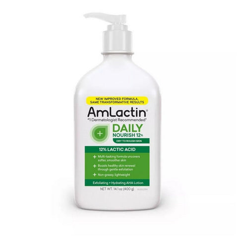 Amlactin, Daily 12% Lactic Acid Moisturizing Lotion, 14.1 Oz