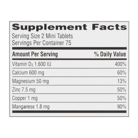 Caltrate, Minis 600 Plus D3 Plus Minerals Calcium, 150 Tablets