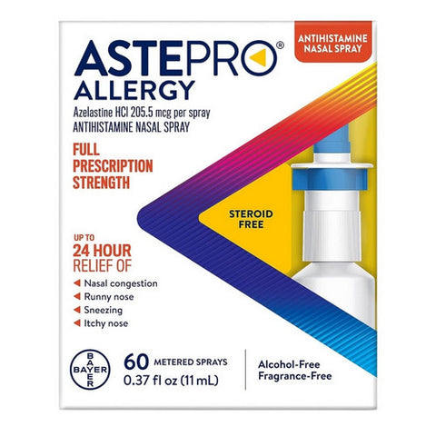 Astepro, Azelastine Hydrochloride Allergy Antihistamine Nasal Spray, 60 Each
