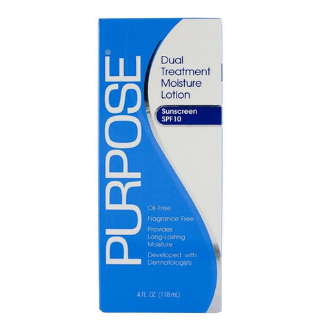 Purpose, Dual Treatment Moisture Lotion Spf 10, 4 Oz
