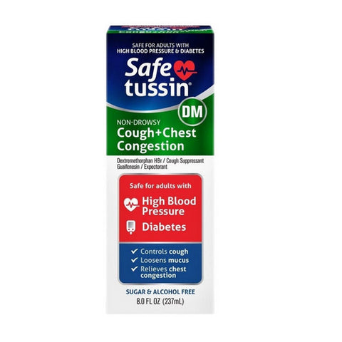 DM Cough Plus Chest Congestion 8 Oz by Safetussin