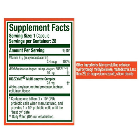 Align Probiotic, Bloating Relief Plus Food Digestion, 28 Capsules