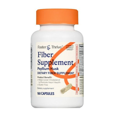 Fiber Supplement Psyllium Husk 160 Caps by Foster And Thrive