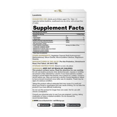 Pro-Ven Probiotics, Laxabiota, 30 Caps