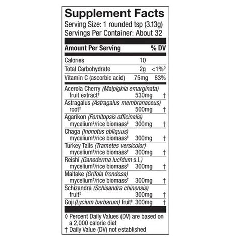 Host Defense, MycoBotanicals Immune Powder, 100 Grams