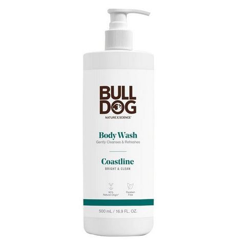 Bulldog Natural Skincare, Body Wash Coastline Bright and Clean, 17 Oz